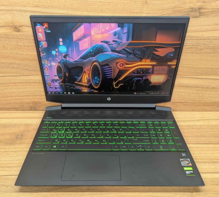 Ігровий ноутбук HP Pavilion Gaming 15-ec0095nr / 15.6" (1920x1080) IPS / AMD Ryzen 7 3750H (4 (8) ядер по 2.3 - 4.0 GHz) / 16 GB DDR4 / 512 GB SSD + 1000 GB HDD / nVidia GeForce GTX 1650, 4 GB GDDR6, 128-bit / WebCam / HDMI / Windows 10 б/в - зображення 2
