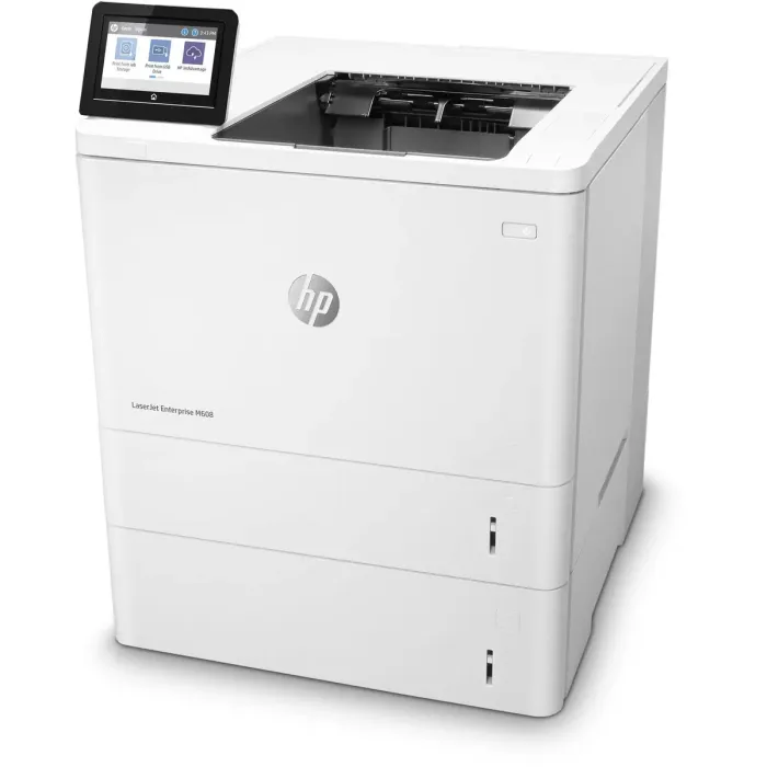 Принтер HP LaserJet Enterprise M608x / Лазерний монохромний друк / 1200x1200 dpi / A4 / 65 стор/хв / Ethernet, USB 2.0 / Wi-Fi б/в - зображення 1