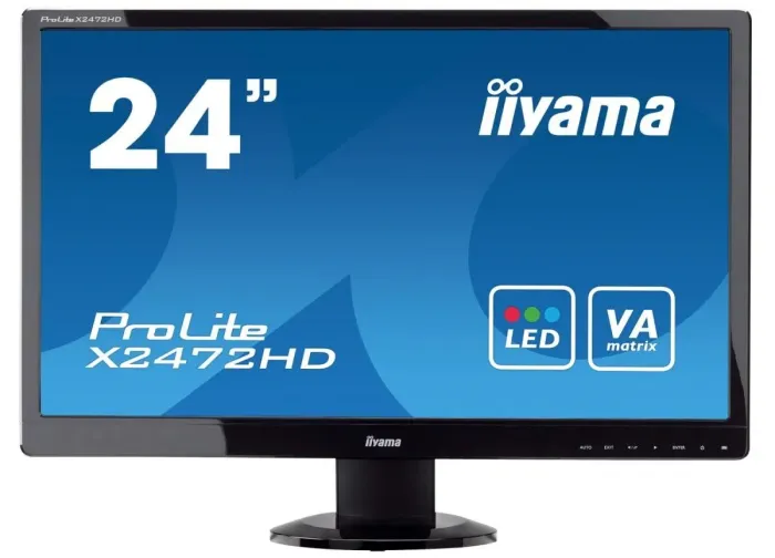 Монітор iiyama ProLite E2472HD / 24" (1920x1080) VA / 1x HDMI, 1x DVI, 1x VGA б/в - зображення 2