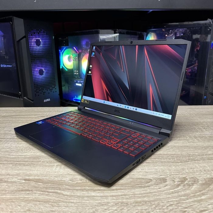 Ігровий ноутбук Acer Nitro 5 AN517-53 / 17.3" (1920x1080) IPS / Intel Core i5-11300H (4 (8) ядра по 2.6 - 4.4 GHz) / 16 GB DDR4 / 512 GB SSD M.2 / nVidia GeForce RTX 3050, 4 GB GDDR6, 128-bit / WebCam б/в - зображення 5