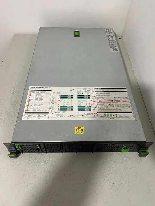 Сервер Fujitsu RX300 S8 2U Rack / 2x Intel Xeon E5-2660 v2 (8 (16) ядер по 2.6 - 3.4 GHz) / 64 GB DDR3 / 2x 450 GB SAS / iRMC S3 Graphics / Два блоки живлення 450W б/в - зображення 4