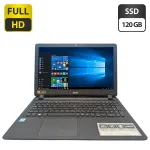Ноутбук Acer Aspire ES1-572 / 15.6" (1920x1080) TN / Intel Core i3-6006U (2 (4) ядра по 2.0 GHz) / 8 GB DDR3 / 120 GB SSD / Intel HD Graphics 520 / WebCam / DVD-ROM б/в