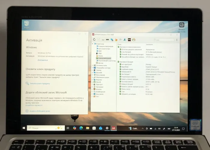 Нетбук-трансформер HP Elite x2 1012 G1 / 12.1" (1920x1080) IPS Touch / Intel Core m5-6Y54 (2 (4) ядра по 1.1 - 2.7 GHz) / 8 GB DDR3 / 256 GB SSD / Intel HD Graphics 515 / WebCam / Win 10 Pro б/в - зображення 9