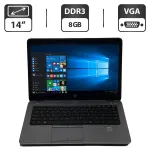Ноутбук Б-клас HP EliteBook 840 G2 / 14" (1600x900) TN / Intel Core i5-5200U (2 (4) ядра по 2.2 - 2.7 GHz) / 8 GB DDR3 / 500 GB HDD / Intel HD Graphics 5500 / WebCam / Windows 10 Pro б/в