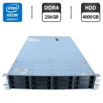 Сервер HP ProLiant DL380 Gen9 (4 LFF) 2U Rack / 2x Intel Xeon E5-2680 v4 (14 (28) ядер по 2,4 - 3,3 ГГц) / 256 ГБ DDR4 / 4000 ГБ HDD (SAS) / RAID HP Smart Array P440ar / 2x 500 Вт б/в