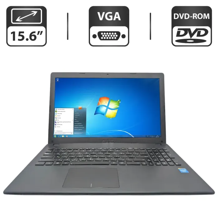Ноутбук Asus R512C / 15.6" (1366x768) TN / Intel Core i3-3217U (2 (4) ядра по 1.8 GHz) / 4 GB DDR3 / 250 GB HDD / Intel HD Graphics 4000 / WebCam / DVD-ROM б/в - зображення 1