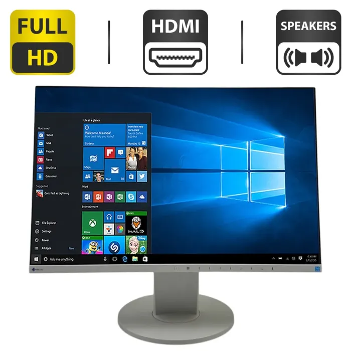 Монітор EIZO FlexScan EV2455 / 24" (1920x1200) IPS / VGA, DVI, HDMI, DisplayPort, USB / VESA 100x100 б/в - зображення 1