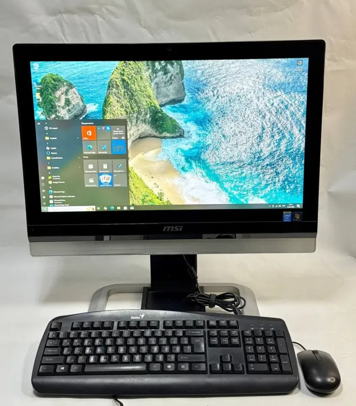 Моноблок Б-клас MSI MS-AE63 / 24" (1920x1080) TN / Intel Core i3-4000M (2 (4) ядра по 2.4 GHz) / 8 GB DDR3 / 256 GB SSD / Intel HD Graphics 4600 / DVD-ROM / WebCam / Wi-Fi / DVD-ROM б/в - зображення 2