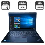 Ноутбук Lenovo ThinkPad T460s / 14" (1920x1080) IPS Touch / Intel Core i5-6300U (2 (4) ядра по 2.4 - 3.0 GHz) / 8 GB DDR4 / 256 GB SSD / Intel HD Graphics 520 / WebCam б/в