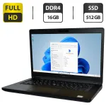 Ультрабук Б-клас Dell Latitude 5490 / 14" (1920x1080) IPS / Intel Core i5-8250U (4 (8) ядра по 1.6 - 3.4 GHz) / 16 GB DDR4 / 512 GB SSD / Intel HD Graphics 620 / WebCam / Windows 11 Pro б/в