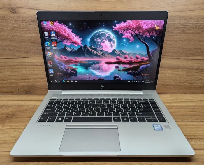 Ультрабук Б-клас HP EliteBook 840 G6 / 14" (1920x1080) IPS / Intel Core i5-8265U (4 (8) ядра по 1.6 - 3.9 GHz) / 8 GB DDR4 / 512 GB SSD / Intel UHD Graphics 620 / WebCam / TouchID / Windows 10 б/в - зображення 2