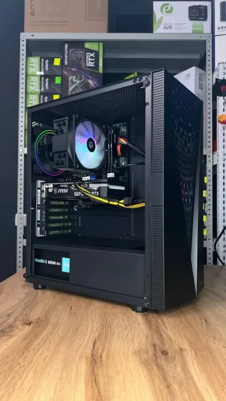 Збірка на замовлення: ігровий ПК 2E Gaming Galaxy G2055 Tower / Intel Core i5-11400F (6 (12) ядер по 2,6 - 4,4 ГГц) / 16 ГБ DDR4 / 500 ГБ SSD M.2 / nVidia GeForce RTX 3050, 8 ГБ GDDR6, 128-bit / 600 Вт б/в - зображення 8