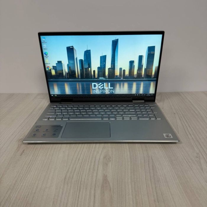 Ультрабук-трансформер Dell Inspiron 7500 x360 / 15.6" (1920x1080) IPS Touch / Intel Core i5-1035G1 (4 (8) ядра по 1.0 - 3.6 GHz) / 16 GB DDR4 / 512 GB SSD NVMe / Intel UHD Graphics / WebCam б/в - зображення 2