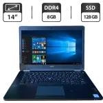 Ноутбук Dell Latitude E5470 / 14" (1366x768) TN / Intel Core i5-6300HQ (4 ядра по 2.3 - 3.2 GHz) / 8 GB DDR4 / 128 GB SSD / Intel HD Graphics 530 / WebCam б/в