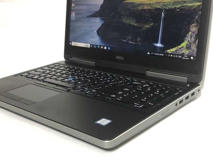 Мобільна робоча станція Б-класу Dell Precision 7520 / 15.6" (1920x1080) IPS / Intel Core i7-6820HQ (4 (8) ядра по 2,7 - 3,6 ГГц) / 16 ГБ DDR4 / 128 ГБ SSD + 500 ГБ HDD / nVidia Quadro M2200, 4 ГБ GDDR5, 128-біт / WebCam / Win 10 Pro б/в - зображення 9