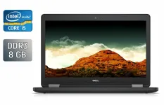 Ноутбук Б-клас Dell Latitude E5550 / 15.6" (1920x1080) IPS / Intel Core i5-5300U (2 (4) ядра по 2.3 - 2.9 GHz) / 8 GB DDR3 / 240 GB SSD / Intel HD Graphics 5500 / WebCam / Windows 10 б/в