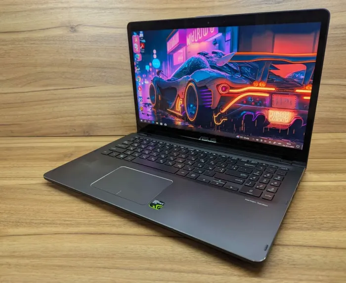 Ноутбук-трансформер Asus Q535U / 15.6" (3840x2160) IPS Touch / Intel Core i7-8550U (4 (8) ядра по 1.8 - 4.0 GHz) / 16 GB DDR4 / 256 GB SSD + 2000 GB HDD / nVidia Geforce GTX 1050, 4 GB GDDR5, 128-bit / WebCam / HDMI / Windows 10 б/у - зображення 3