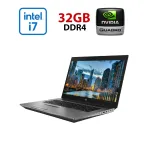 Мобільна робоча станція HP Zbook 17 G6 / 17.3" (1920x1080) IPS Touch / Intel Core i7-9850H (6 (12) ядер по 2,6 - 4,6 ГГц) / 32 ГБ DDR4 / 512 ГБ SSD / nVidia Quadro RTX 4000, 8 ГБ GDDR6, 256-біт / WebCam б/в