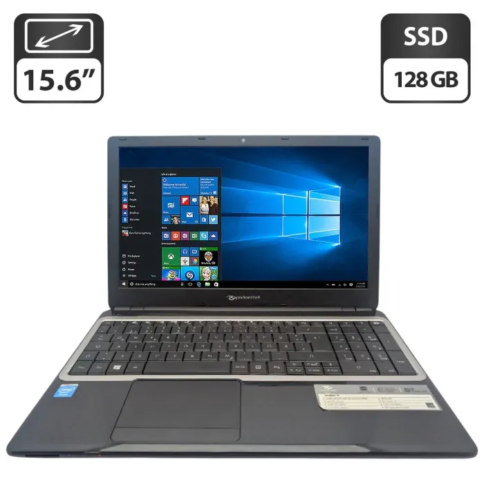 Ноутбук Packard Bell TE69BM / 15.6" (1366x768) TN / Intel Celeron N2920 (4 ядра по 1.86 - 2.0 GHz) / 8 GB DDR3 / 128 GB SSD / Intel HD Graphics / WebCam / DVD-ROM б/в - изображение 1