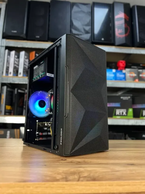 Ігровий ПК ProLogix E113 Black NEW / Intel Core i3-12100F NEW (4 (8) ядер 3,3 - 4,3 ГГц) / 16 ГБ DDR4 / 480 ГБ SSD NEW / nVidia GeForce GTX 1660 Ti, 6 ГБ GDDR6, 192-біт / 500 Вт NEW б/в - зображення 8