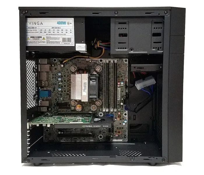 Ігровий ПК Vinga CS112B Tower / Intel Xeon E3-1240 v3 (4 (8) ядра по 3.4 - 3.8 GHz) / 32 GB DDR3 / 256 GB SSD / nVidia Quadro K2000, 2 GB GDDR5, 128-bit б/в - зображення 4