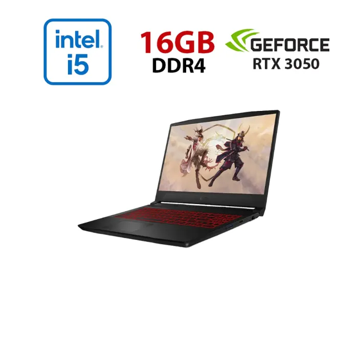 Ігровий ноутбук MSI GF66 Katana 11UC-292NEU / 15.6" (1920x1080) IPS / Intel Core i5-11400H (6 (12) ядер по 2,7 - 4,5 ГГц) / 16 ГБ DDR4 / 480 ГБ SSD / nVidia GeForce RTX 3050, 4 ГБ GDDR6, 128-bit / WebCam б/в - зображення 1