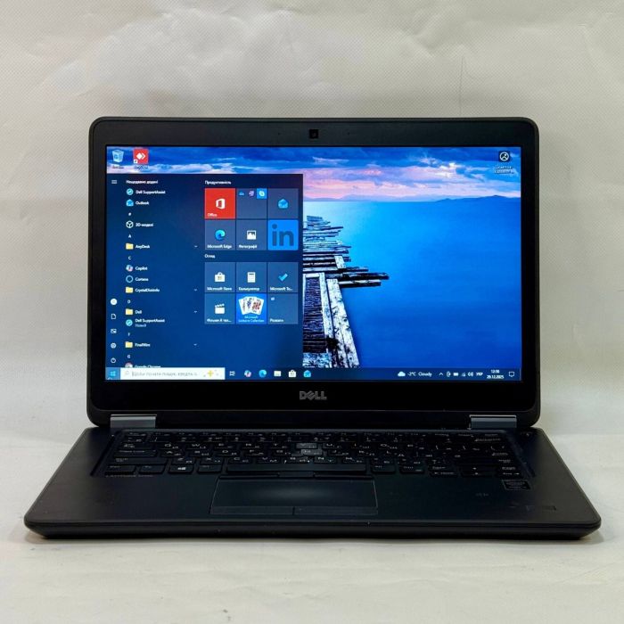 Ноутбук Б-клас Dell Latitude E7450 / 14" (1366x768) TN / Intel Core i5-5300U (2 (4) ядра по 2.3 - 2.9 GHz) / 8 GB DDR3 / 256 GB SSD / Intel HD Graphics 5500 / WebCam / Windows 10 Pro б/в - изображение 2