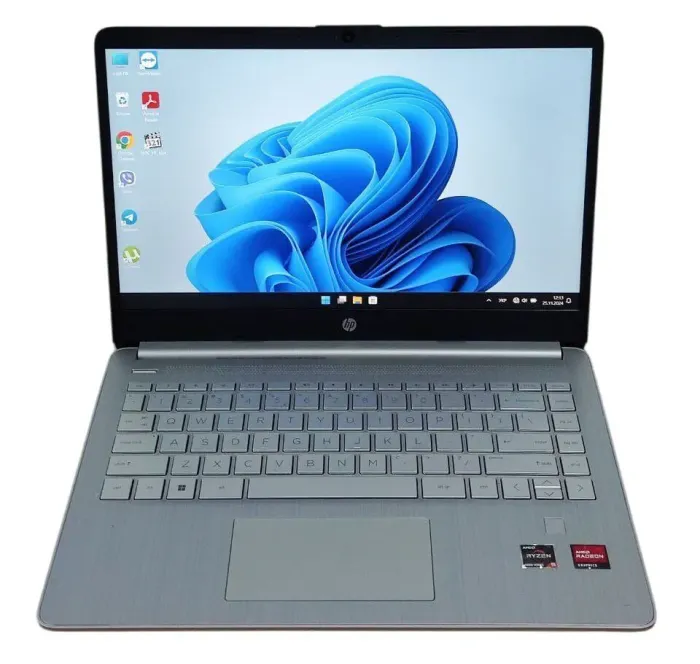 Ультрабук Б-клас HP 14s-fq1716nd / 14" (1920x1080) IPS / AMD Ryzen 5 5500U (6 (12) ядер по 2.1 - 4.0 GHz) / 16 GB DDR4 / 512 GB SSD / AMD Radeon RX Vega 7 Graphics / WebCam / Win 11 Home б/в - зображення 2