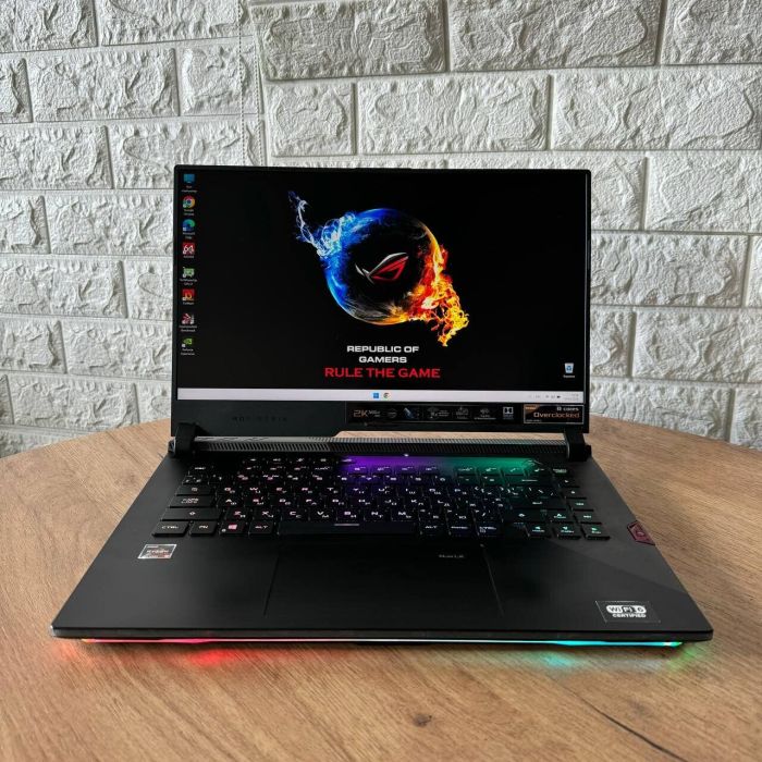 Ігровий ноутбук Asus ROG Strix SCAR 15 G533QS / 15.6" (1920x1080) IPS / AMD Ryzen 9 5900HS (8 (16) ядер по 3.0 - 4.6 GHz) / 32 GB DDR4 / 1000 GB SSD / nVidia GeForce RTX 3080, 16 GB GDDR6, 256-bit / WebCam б/в - зображення 3