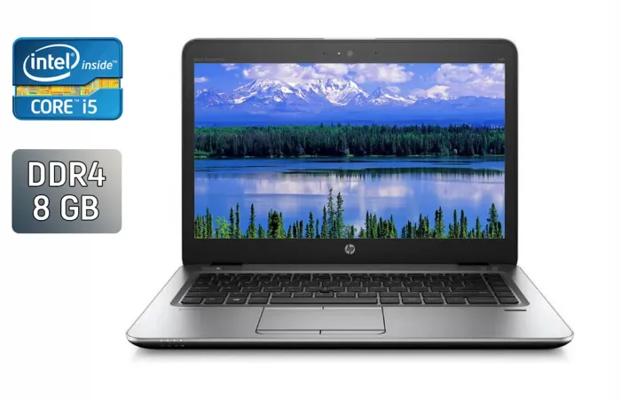 Ультрабук HP EliteBook 840 G3 / 14" (1920x1080) IPS / Intel Core i5-6300U (2 (4) ядра по 2.4 - 3.0 GHz) / 8 GB DDR4 / 240 GB SSD / Intel HD Graphics 520 / TouchID / WebCam / Windows 10 б/в - зображення 1