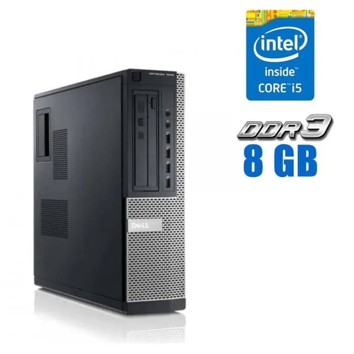 ПК Б-клас Dell OptiPlex 7010 DT / Intel Core i5-3550S (4 ядра 3.0 - 3.7 GHz) / 8 GB DDR3 / 500 GB HDD / Intel HD Graphics 2500 / DVD-RW б/в - зображення 1