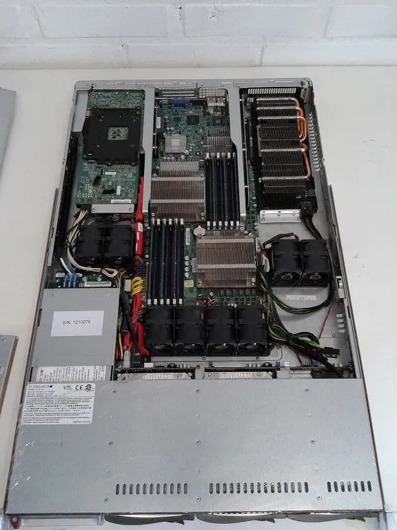 Сервер Supermicro 1U / 2x Intel Xeon X5670 (6 (12) ядер по 2.93 - 3.33 GHz) / 48 GB DDR3 / Без HDD / 2x nVidia Tesla M2090, 6 GB GDDR5, 384-bit / 1400W Gold б/в - зображення 14