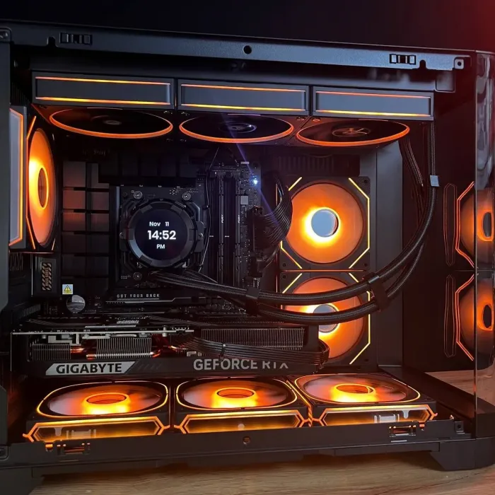 Збірка на замовлення: ігровий ПК GameMax Hype-M Black Tower / AMD Ryzen 7 7700 (8 (16) ядер по 3,8 - 5,3 ГГц) / 32 ГБ DDR5 / 2000 ГБ SSD M.2 / nVidia GeForce RTX 5070, 12 ГБ GDDR7, 192-bit / 750 Вт - зображення 7