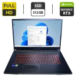 Ігровий ноутбук MSI Katana GF76 11UE / 17.3" (1920x1080) IPS / Intel Core i7-11800H (8 (16) ядер по 2.3 - 4.6 GHz) / 16 GB DDR4 / 512 GB SSD / nVidia GeForce RTX 3070, 6 GB GDDR6, 256-bit / WebCam б/в