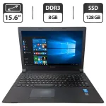 Ноутбук Б-клас Lenovo B50-70 / 15.6" (1366x768) TN / Intel Core i5-4210U (2 (4) ядра по 1.7 - 2.7 GHz) / 8 GB DDR3 / 128 GB SSD / Intel HD Graphics 4400 / WebCam б/в