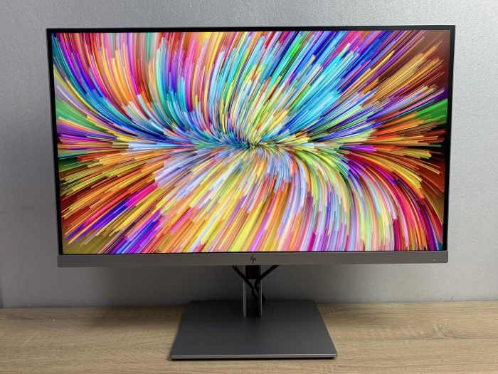 Монітор HP EliteDisplay E273Q / 27" (2560x1440) IPS / 1x HDMI, 1x DP, 1x VGA, 2x USB 3.0, 1x USB Type-C / VESA 100x100 / Pivot б/в - зображення 2