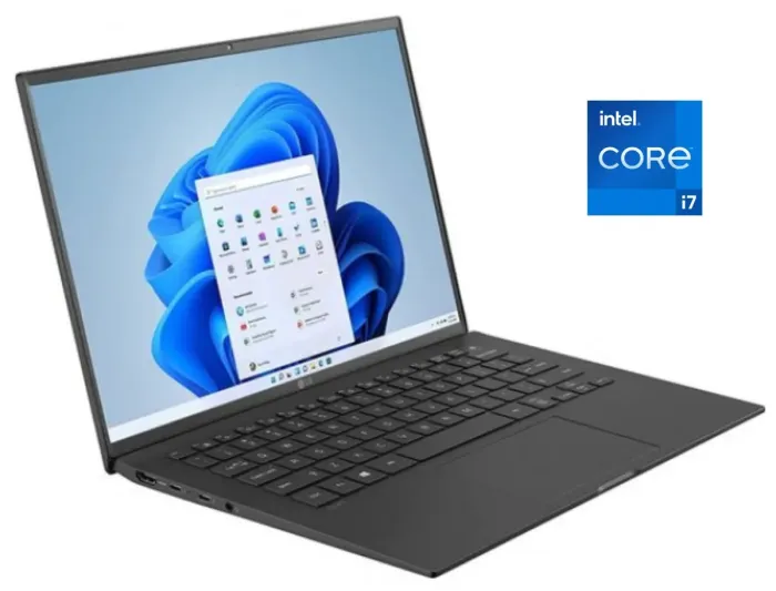 Ультрабук LG Gram 14Z90P / 14" (1920x1080) IPS / Intel Core i7-1165G7 (4 (8) ядра по 2.8 - 4.7 GHz) / 8 GB DDR4 / 512 GB SSD / Intel Iris Xe Graphics / WebCam / Win 11 Home б/в - зображення 1