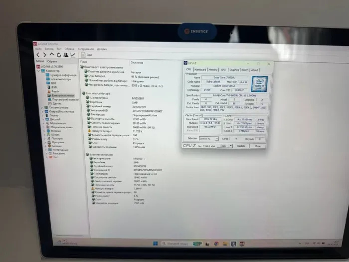 Ігровий ультрабук-трансформер Microsoft Surface Book 2 / 15.0" (3000x2000) IPS Touch / Intel Core i7-8650U (4 (8) ядра по 1.9 - 4.2 GHz) / 8 GB DDR4 / 256 GB SSD / nVidia GeForce GTX 1050, 2 GB GDDR5, 128-bit / WebCam / Win 11 Pro б/в - зображення 8