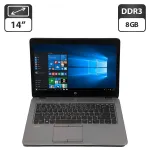 Ноутбук Б-клас HP EliteBook 840 G1 / 14" (1600x900) TN / Intel Core i5-4210U (2 (4) ядра по 1.7 - 2.7 GHz) / 8 GB DDR3 / 500 GB HDD / Intel HD Graphics 4400 / WebCam / VGA / Windows 10 Pro б/в