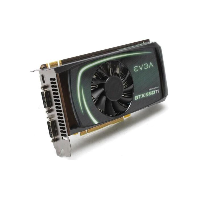 Дискретна відеокарта EVGA GeForce GTX 550 Ti, 2 GB GDDR5, 192-bit / 1x mini-HDMI, 2x DVI б/в - зображення 1