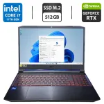 Ігровий ноутбук Acer Nitro 5 AN517-53 / 17.3" (1920x1080) IPS / Intel Core i5-11300H (4 (8) ядра по 2.6 - 4.4 GHz) / 16 GB DDR4 / 512 GB SSD M.2 / nVidia GeForce RTX 3050, 4 GB GDDR6, 128-bit / WebCam б/в
