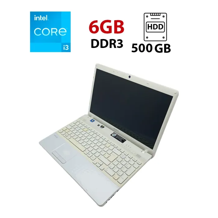 Ноутбук Sony VP156 / 15.6" (1366x768) TN / Intel Core i3-2330M (2 (4) ядра по 2.2 GHz) / 6 GB DDR3 / 500 GB HDD / nVidia GeForce 410M, 1 GB GDDR3, 64-bit / WebCam б/в - зображення 1