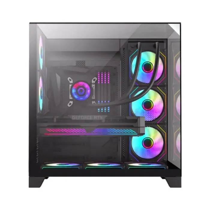 Ігровий ПК FORSAGE Infinity Plus BK Black Tower / AMD Ryzen 5 5500 (6 (12) ядер по 3,6 - 4,2 ГГц) / 8 ГБ DDR4 / 480 ГБ SSD / nVidia GeForce GTX 1070 Ti, 8 ГБ GDDR5, 256-біт б/в - зображення 4