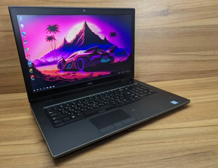 Мобільна робоча станція Dell Precision 7730 / 17.3" (1920x1080) IPS / Intel Core i7-8850H (6 (12) ядер по 2.6 - 4.3 GHz) / 32 GB DDR4 / 512 GB SSD / nVidia Quadro P5200, 16 GB GDDR5, 256-bit / WebCam / TouchID / Windows 10 б/в - зображення 4