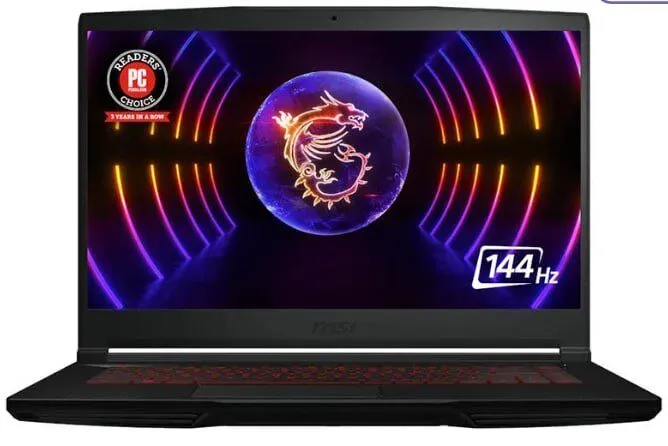 Ігровий ноутбук MSI GF63 Thin 12VE-1645NEU / 15.6" (1920x1080) IPS / Intel Core i5-12450H (8 (12) ядер по 3.3 - 4.4 GHz) / 16 GB DDR4 / 512 GB SSD / nVidia GeForce RTX 4050, 6 GB GDDR6, 96-bit / WebCam б/в - зображення 2