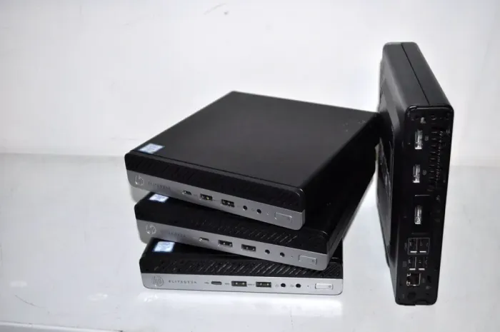 Неттоп Б-клас HP EliteDesk 800 G3 Desktop Mini USFF / Intel Core i5-6500T (4 ядра по 2.5 - 3.1 GHz) / 16 GB DDR4 / 500 GB SSD NEW / Intel UHD Graphics 630 / DisplayPort / Windows 11 Pro / Блок живлення б/в - зображення 3