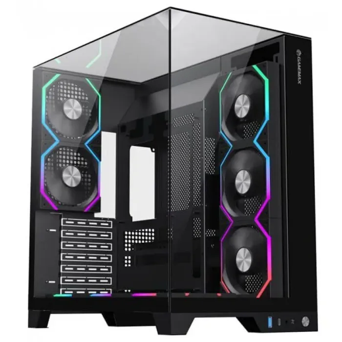 Ігровий ПК FORSAGE Infinity Plus BK Black Tower / AMD Ryzen 5 5500 (6 (12) ядер по 3,6 - 4,2 ГГц) / 8 ГБ DDR4 / 480 ГБ SSD / nVidia GeForce GTX 1070 Ti, 8 ГБ GDDR5, 256-біт б/в - зображення 2