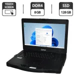 Напівзахищений ноутбук Getac S410 G2 / 14" (1366x768) TN Touch / Intel Core i3-7100U (2 (4) ядра по 2.4 GHz) / 8 GB DDR4 / 128 GB SSD / Intel HD Graphics 620 / Wi-Fi / Bluetooth / Windows 11 Pro / Два АКБ / Стилус б/в