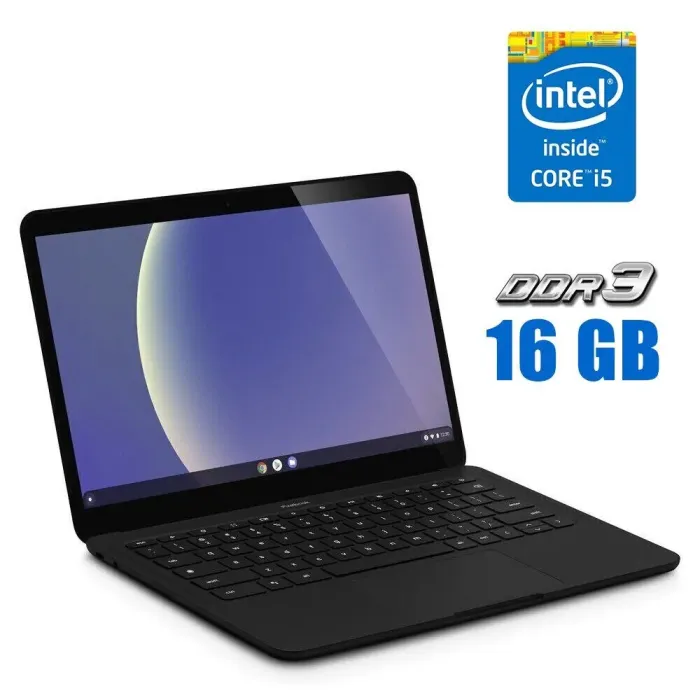 Ультрабук Google PixelBook Go / 13.3" (1920x1080) IPS Touch / Intel Core i5-8200Y (2 (4) ядра по 1.3 - 3.9 GHz) / 16 GB DDR3 / 120 GB SSD / Intel UHD Graphics 615 / WebCam / Chrome OS б/в - зображення 1