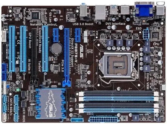 Материнская плата ASUS P8B75-V / сокет LGA1155 б/в - зображення 1
